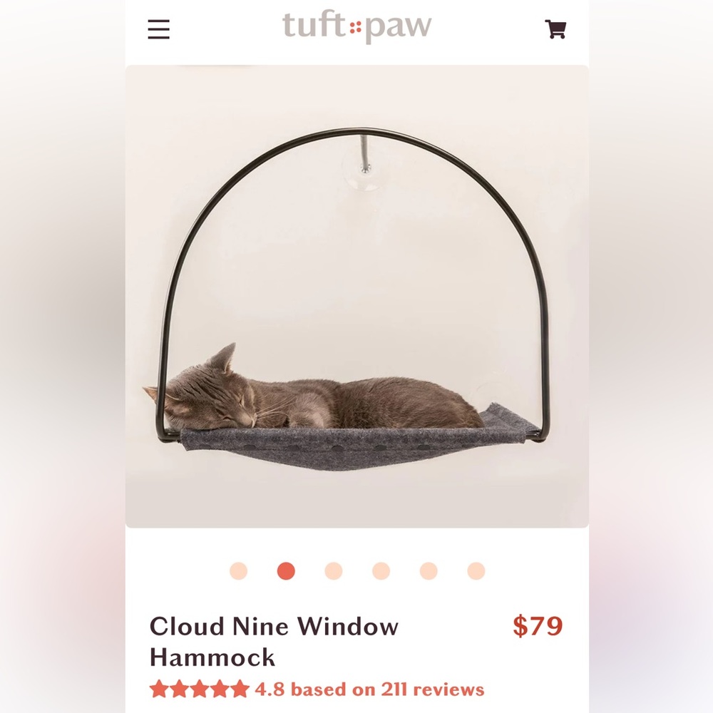 Tuft & Paw Cloud 9 Cat Window Hammock